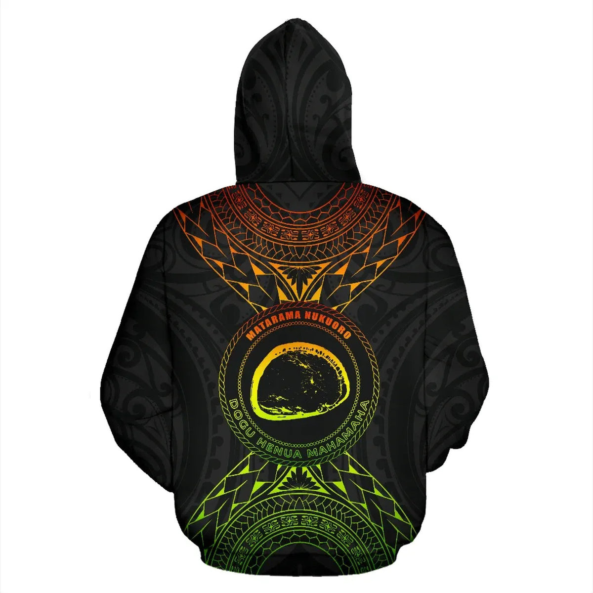 Nukuoro Atoll Custom All Over Hoodie - Polynesian Pride