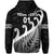 Custom New Zealand Rugby Maori Hoodie Silver Fern Koru Vibes Black LT8 - Polynesian Pride