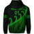 Custom New Zealand Rugby Maori Hoodie Silver Fern Koru Vibes Green LT8 - Polynesian Pride