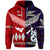 Custom New Zealand Tonga Hoodie Maori and Polynesian Together Purple, Custom Text and Number LT8 - Polynesian Pride