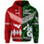 Custom New Zealand Tonga Hoodie Maori and Polynesian Together Green, Custom Text and Number LT8 - Polynesian Pride