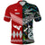 Custom New Zealand Tonga Polo Shirt Maori and Polynesian Together Paua Shell, Custom Text and Number LT8 - Polynesian Pride