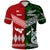 Custom New Zealand Tonga Polo Shirt Maori and Polynesian Together Green, Custom Text and Number LT8 - Polynesian Pride