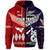 Custom New Zealand Tonga Zip Hoodie Maori and Polynesian Together Purple LT8 - Polynesian Pride