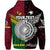 Custom Vanuatu New Zealand Hoodie Together Red, Custom Text and Number LT8 - Polynesian Pride