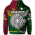 Custom Vanuatu New Zealand Zip Hoodie Together Green, Custom Text and Number LT8 - Polynesian Pride