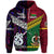 Custom Vanuatu New Zealand Hoodie Together Purple, Custom Text and Number LT8 - Polynesian Pride