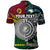 Custom Vanuatu New Zealand Polo Shirt Together Paua Shell, Custom Text and Number LT8 - Polynesian Pride