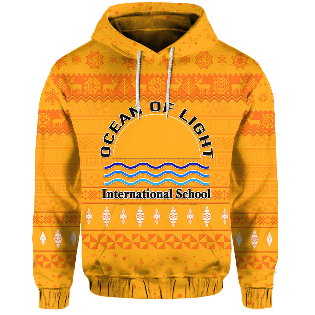 Custom Ocean of Light International School Christmas Hoodie Simple Style LT8 - Polynesian Pride