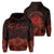 Polynesian Hibiscus Seal of Hawaii Hoodie Orange Unisex Orange - Polynesian Pride