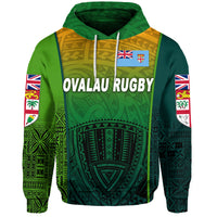 Fiji Ovalau Rugby Hoodie Light Green Style LT8 - Polynesian Pride