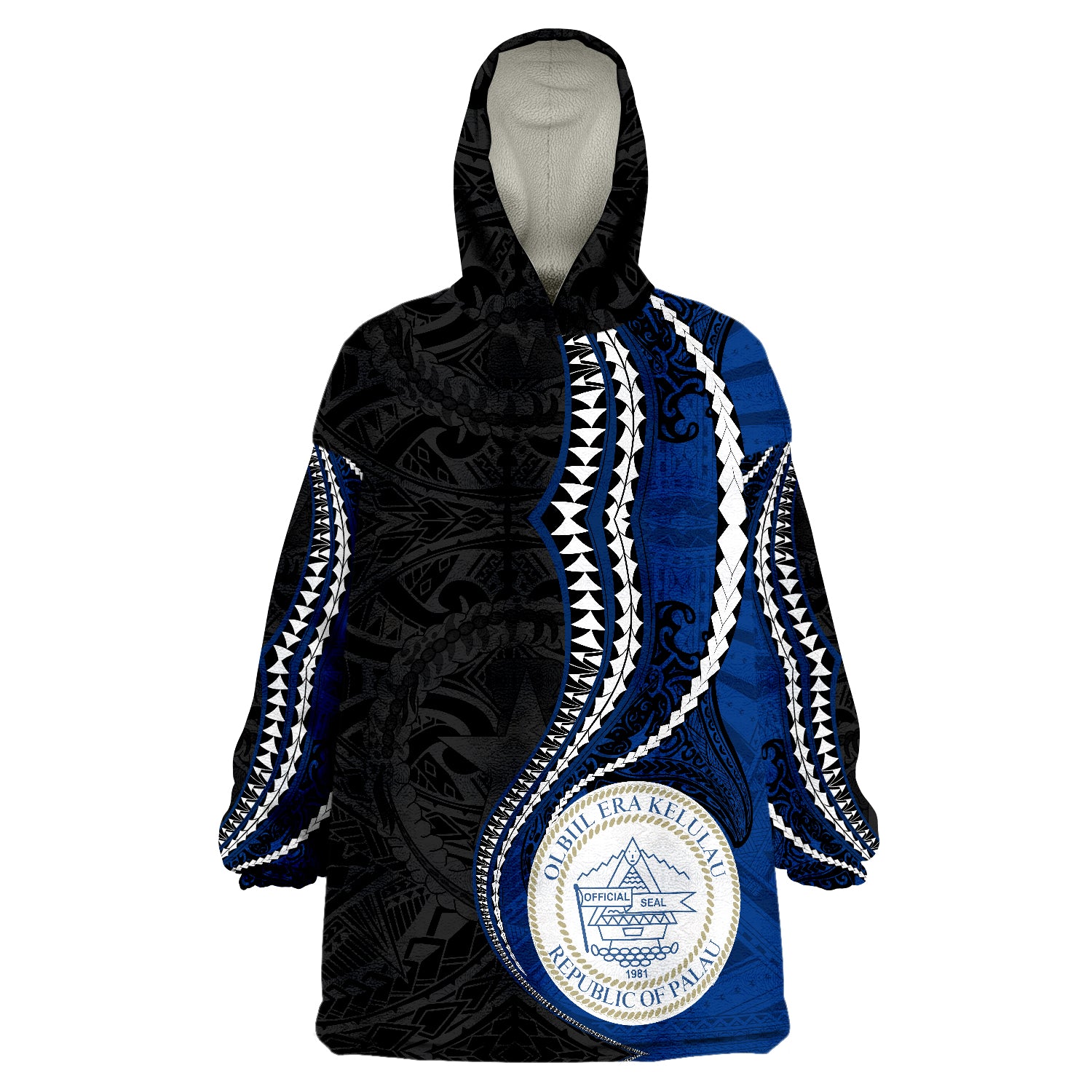 Palau Kanaloa Tatau Gen MP Wearable Blanket Hoodie LT9 Unisex One Size - Polynesian Pride