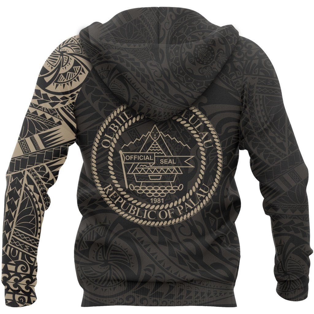 Palau Hoodie Palau Flag Polynesian Tattoo Style - Polynesian Pride