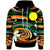 Palau Hoodie Vortex Style Unisex Green Orange - Polynesian Pride