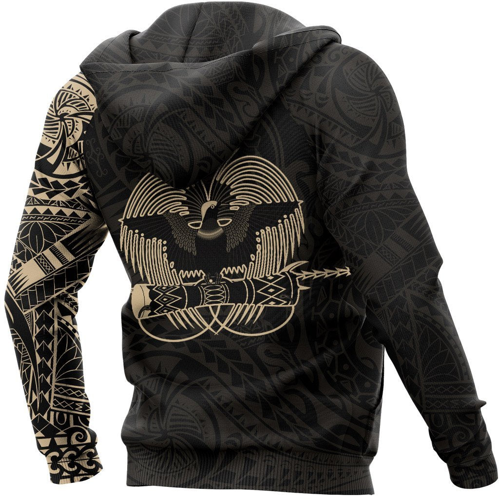 Papua New Guinea Hoodie Papua New Guinea Flag Tattoo Style New - Polynesian Pride