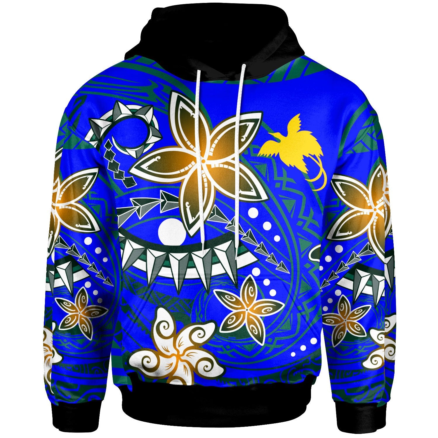 Papua New Guinea Hoodie Spring Style Unisex Blue - Polynesian Pride