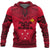 Papua New Guinea Polynesian Chief Hoodie Unisex Red - Black - Polynesian Pride