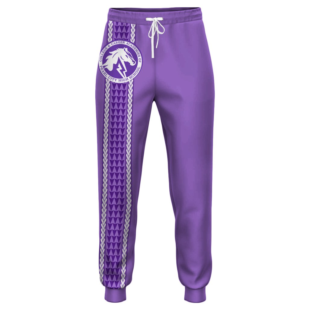 Hawaii - Pearl City High Joggers - AH Unisex Purple - Polynesian Pride