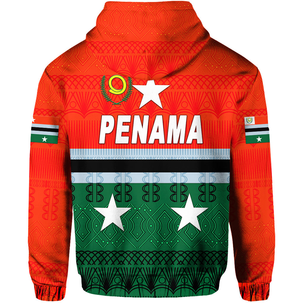 Penama Province Zip Hoodie Vanuatu Pattern Traditional Style LT8 - Polynesian Pride