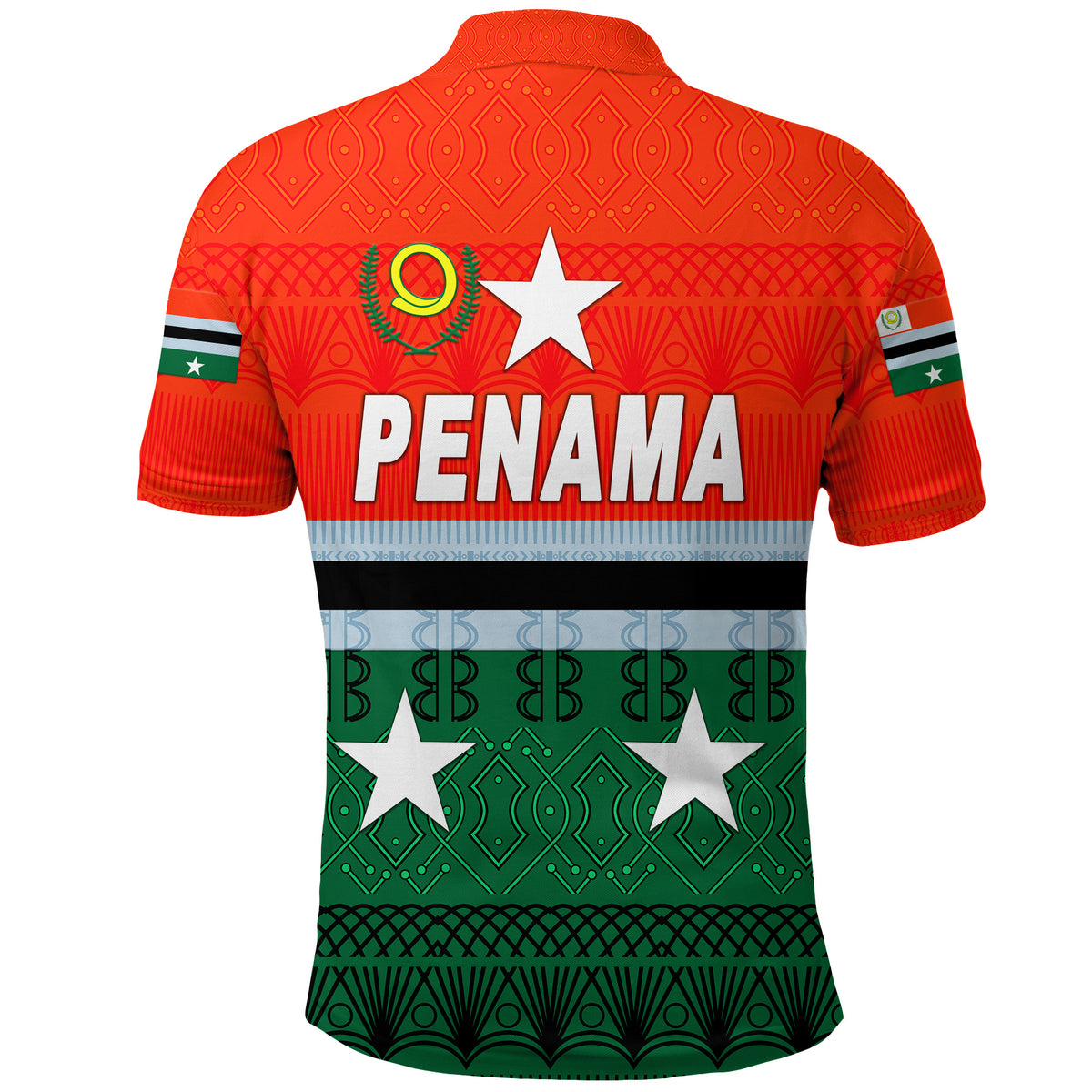Penama Province Polo Shirt Vanuatu Pattern Traditional Style LT8 - Polynesian Pride