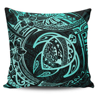Hawaiian Turtle Polynesian Pillow Covers One Size Blue - Polynesian Pride