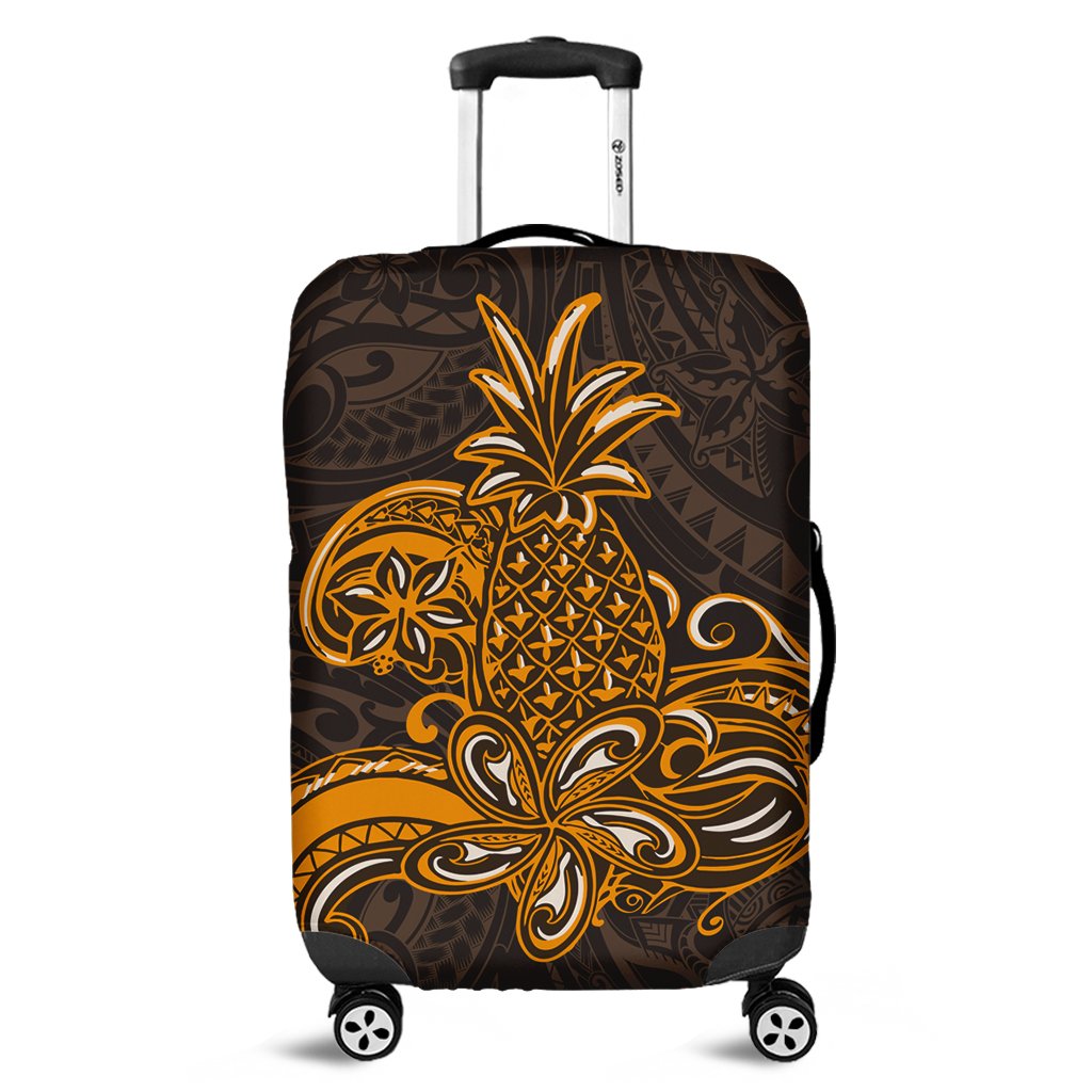 Hawaii Luggage Cover - Tribe Pineapple Luggage Covers - AH Brown - Polynesian Pride