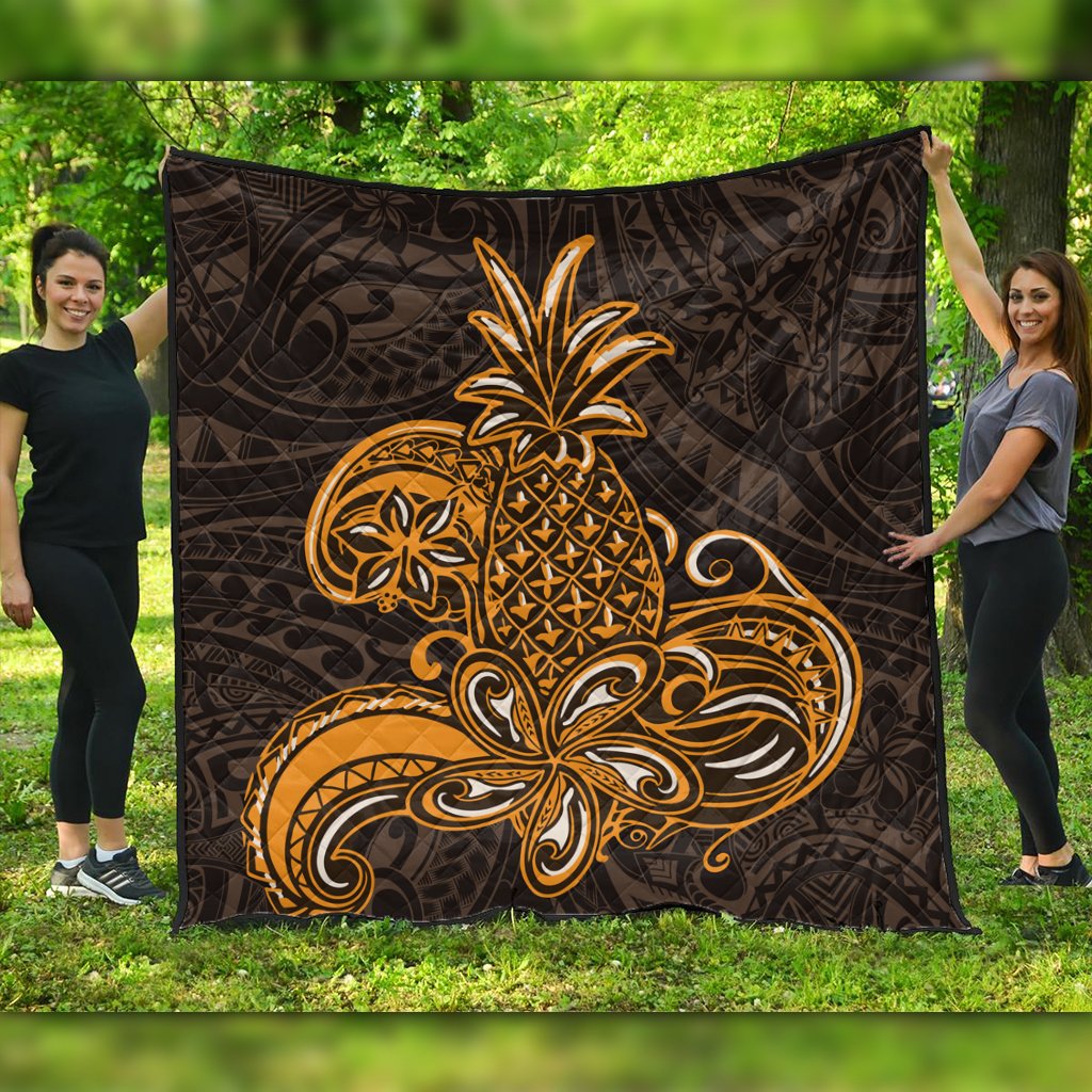 Hawaii Quilt - Tribe Pineapple Quilt - AH - Polynesian Pride