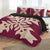 Hawaiian Royal Pattern Quilt Bed Set - Pink - E2 Style - AH - Polynesian Pride