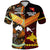 Custom Papua New Guinea Australia Polo Shirt Polynesian and Aboriginal Together, Custom Text and Number LT8 - Polynesian Pride