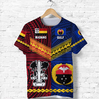 PNG Gulf Province And Madang Province T Shirt Together LT8 - Polynesian Pride