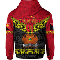 Custom Papua New Guinea Kumuls Hoodie Simple Style Black Vibes LT8 - Polynesian Pride