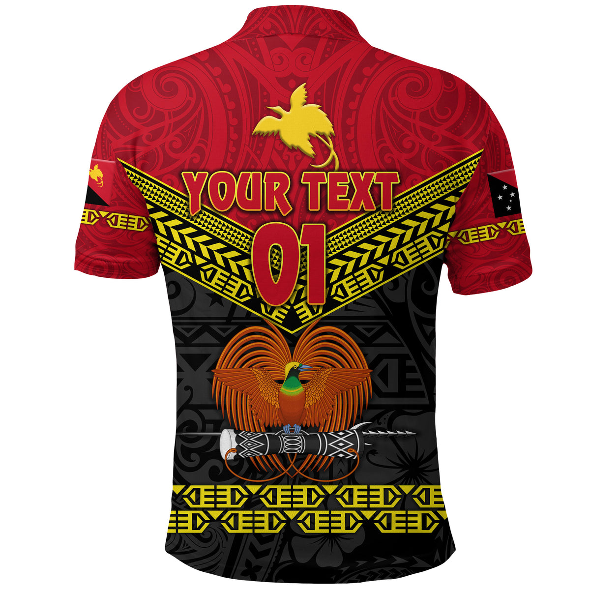 Custom Papua New Guinea Kumuls Polo Shirt Simple Style Black Vibes LT8 - Polynesian Pride