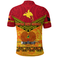 Papua New Guinea Kumuls Polo Shirt Simple Style Red Vibes LT8 - Polynesian Pride