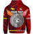 Custom Papua New Guinea Tonga Hoodie Polynesian Together Bright Red, Custom Text and Number LT8 - Polynesian Pride