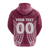 Custom Cook Islands Mangaia Hoodie Tribal Pattern LT12 - Polynesian Pride