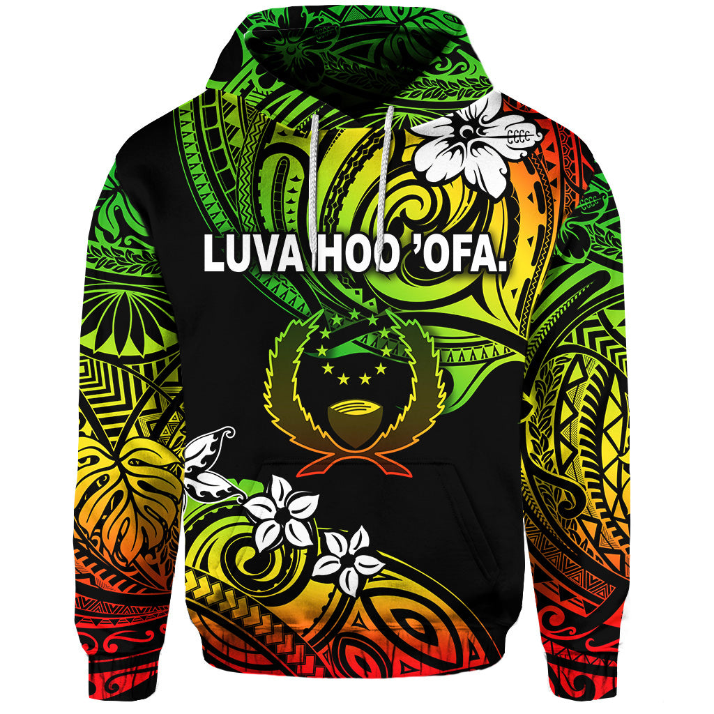 (Palanite) FSM Pohnpei Hoodie Unique Vibes Reggae LT8 Hoodie Gold - Polynesian Pride