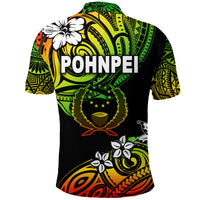 FSM Pohnpei Polo Shirt Unique Vibes Reggae LT8 - Polynesian Pride