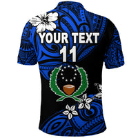 Custom FSM Pohnpei Polo Shirt Unique Vibes Blue LT8 - Polynesian Pride