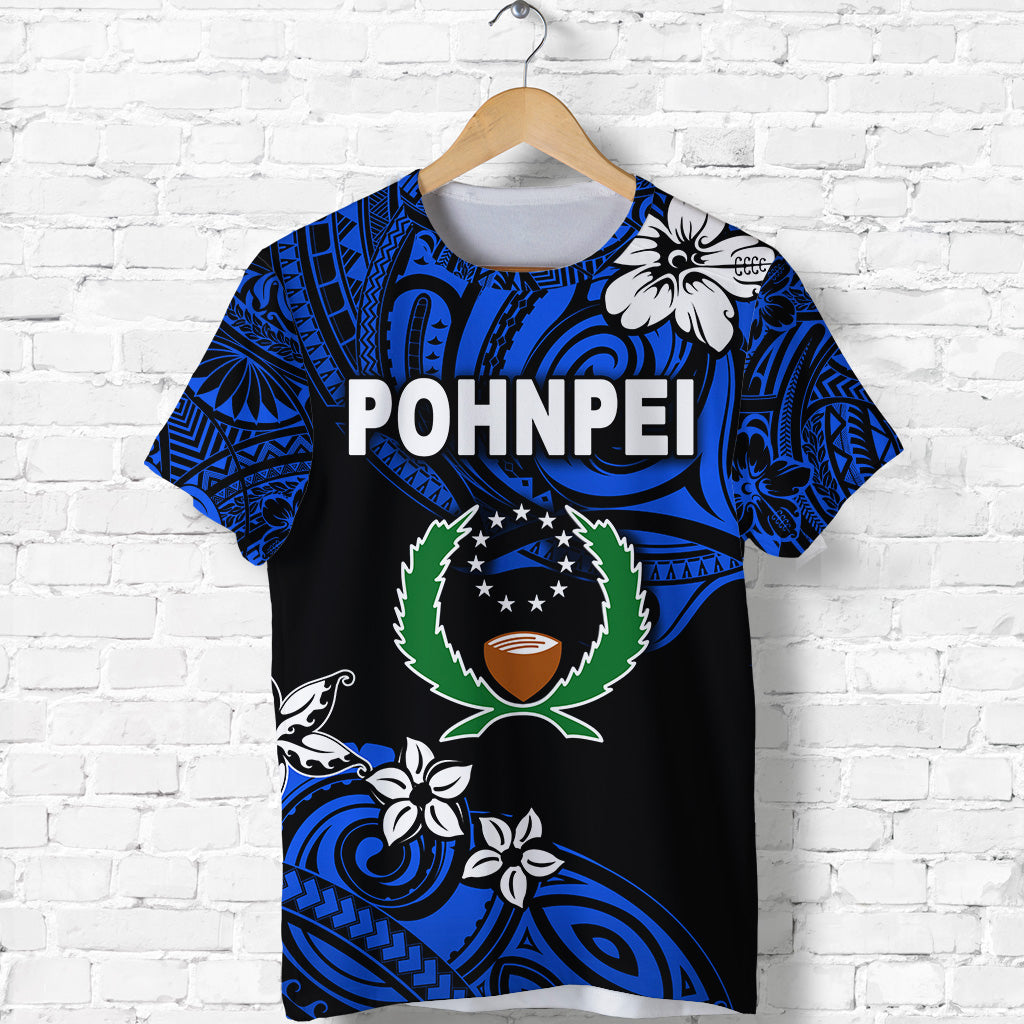 FSM Pohnpei T Shirt Unique Vibes Blue LT8 - Polynesian Pride
