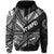 FSM Pohnpei Zip Hoodie Original Style Black LT8 - Polynesian Pride