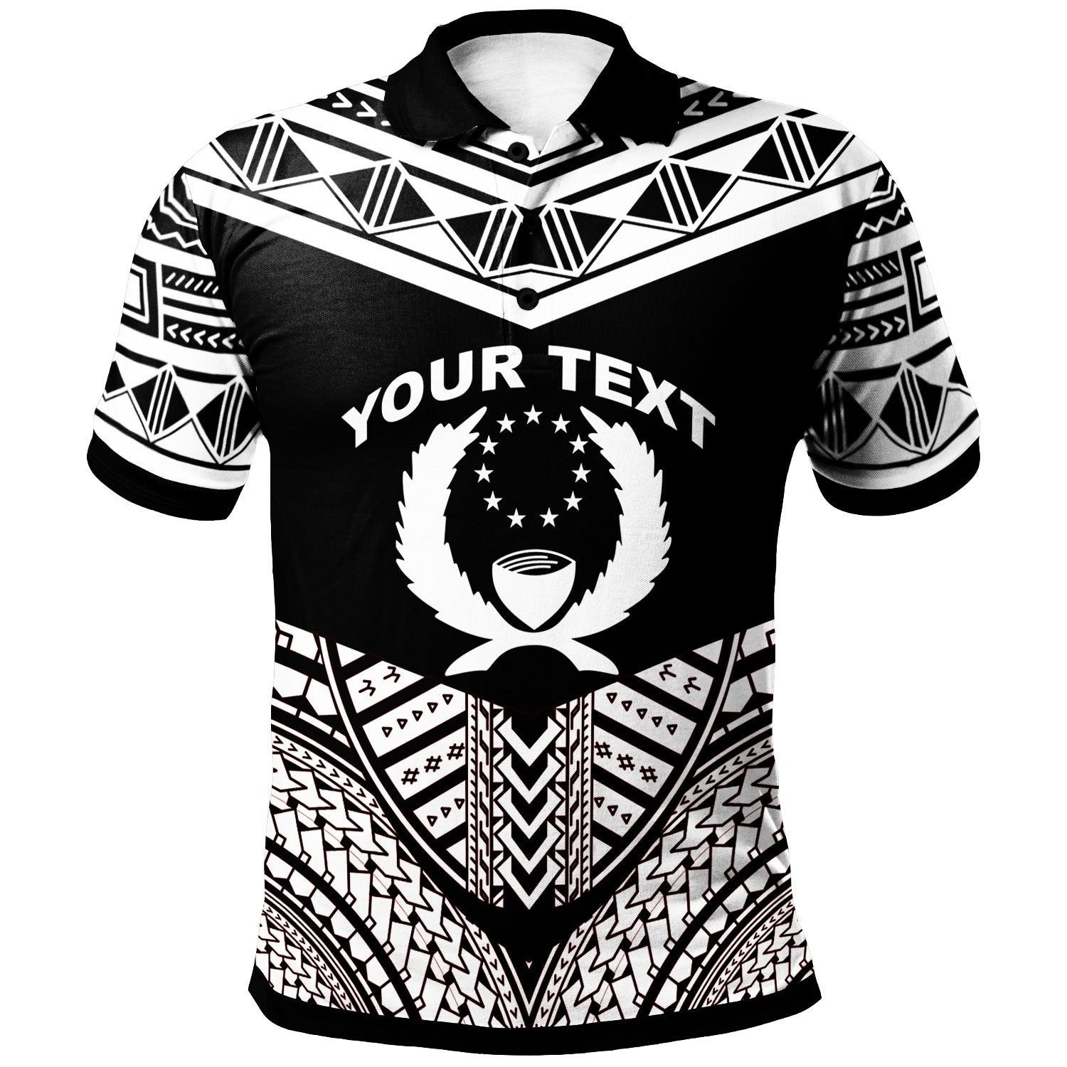 Pohnpei Custom Polo Shirt Tribal Pattern Cool Style White Color Unisex White - Polynesian Pride