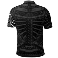 New Zealand Polo Shirt, Maori Samoan Polynesian Tattoo Golf Shirt White - Polynesian Pride