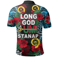 Vanuatu Sanma and Hibiscus Polo Shirt LT6 - Polynesian Pride