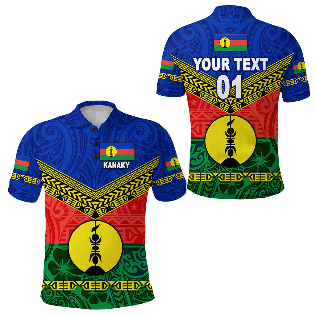 Custom New Caledonia Kanaky Polo Shirt Kanaky Vibes LT8 Blue - Polynesian Pride