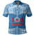 Custom and Number Toa Samoa Rugby Polo Shirt Blue Sky LT6 Blue - Polynesian Pride