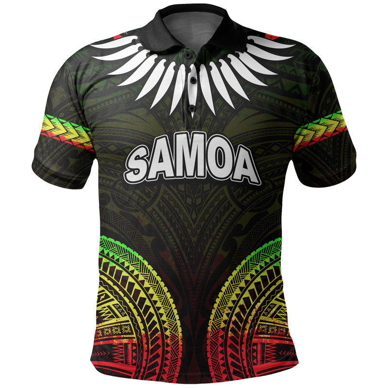 Custom Samoa Ula Nifo Tribal Polo Shirt Reggage Style LT6 Reggage - Polynesian Pride