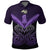 Maori Manaia New Zealand Polo Shirt Purple Unisex Black - Polynesian Pride