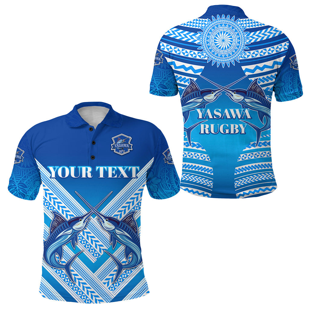 Custom Fiji Yasawa Rugby Union Polo Shirt Creative Style LT8 Unisex Blue - Polynesian Pride