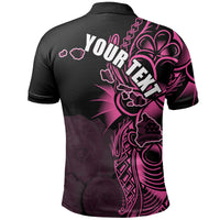 Custom Hawaiian Islands Polo Shirt Maui LT6 Pink - Polynesian Pride