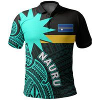 Custom Nauru Polo Shirt Flag In Heart No.4 LT6 Unisex Green - Polynesian Pride